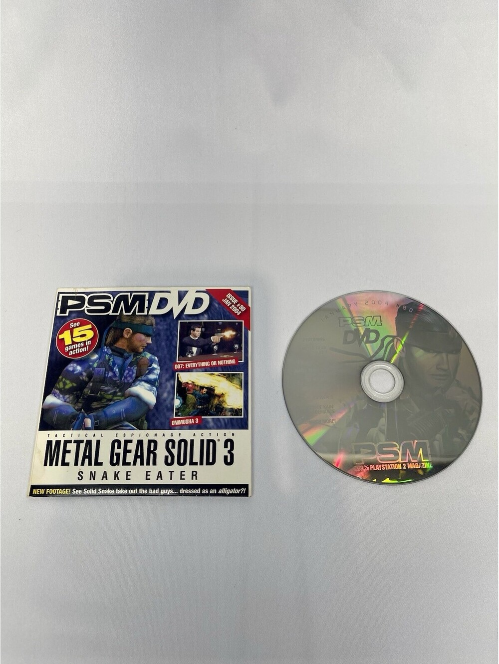 PSM DVD Issue 80 January 2004 Metal Gear Solid 3 Snake Eater Demo Disc